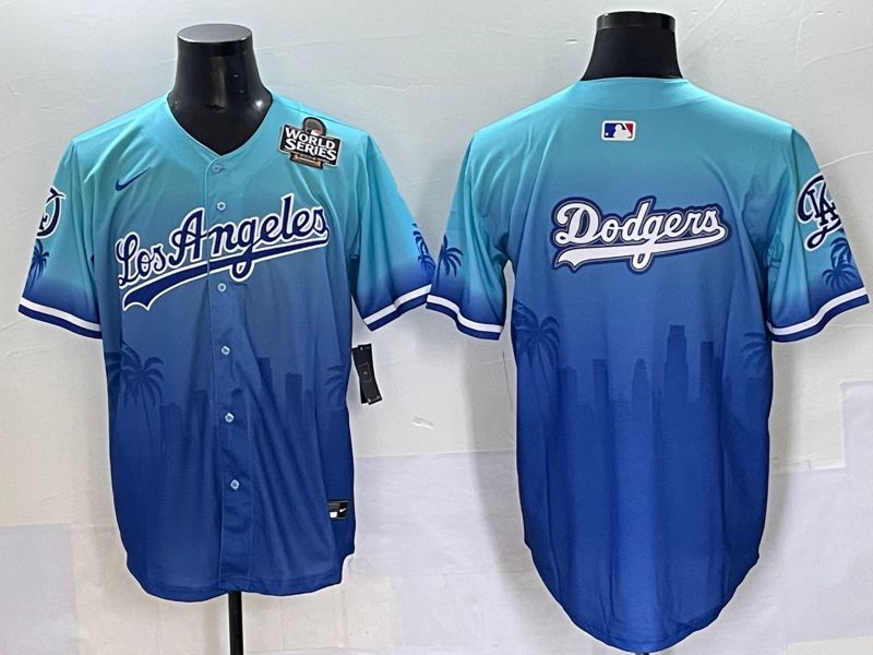 Men 2025 Los Angeles Dodgers Blank Blue Game Nike MLB Jersey style 62613